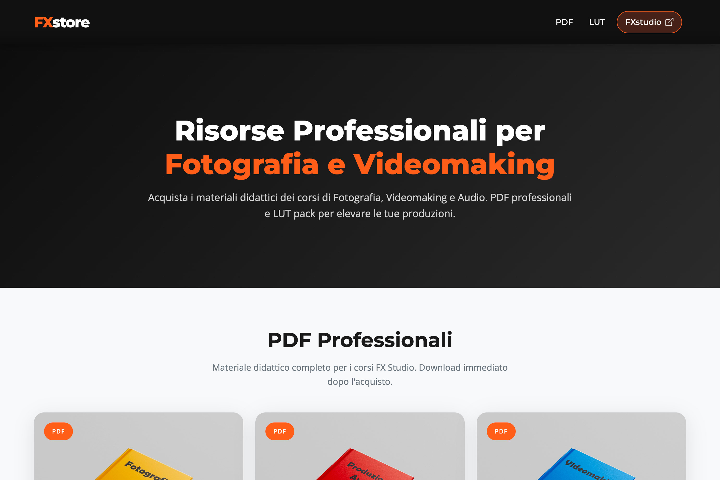 FXstore a San Miniato Basso - Lut e Preset per fotografi e videomaker