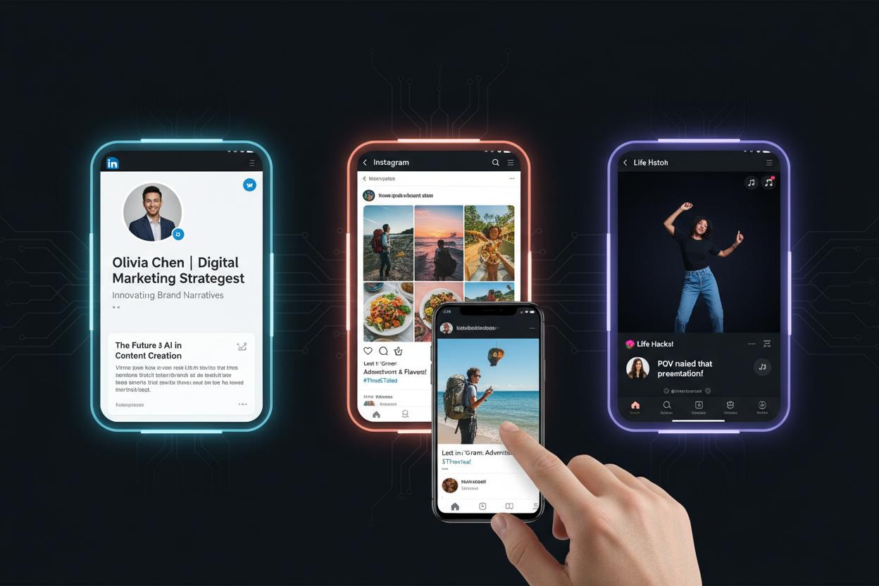 Strategia social differenziata per LinkedIn Instagram TikTok - FX Studio San Miniato